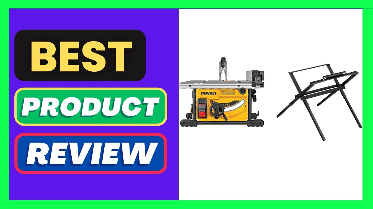 DEWALT Portable Table Saw with Stand, 8-1/4 inch, up to 48-Degree Angle