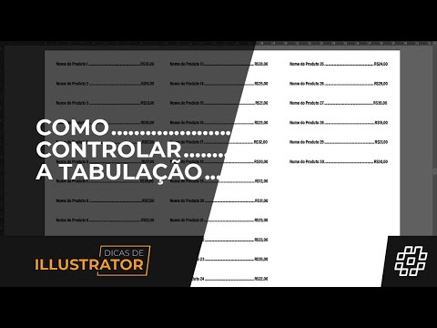 O que é e como controlar a tabulação no Illustrator