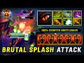 BRUTAL SPLASH ATTACK CARRY Dragon Knight | Mjollnir + Silver Edge Build | Counter Boss Bristleback