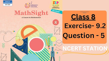 Mathsight Class 8 Exercise 9.2 Question 5 || Quadrilaterals || Mathsight