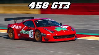 Ferrari 458 Gt3 V8 Sounds, Downshifts Spa & Nürburgring