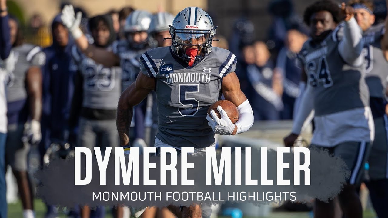 Dymere Miller Monmouth Football Highlights | 2022 - 2023 CAA Football ...