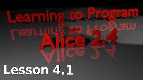 Alice Tutorial 2.4 Lesson 4.1 - Texture Mapping in Alice