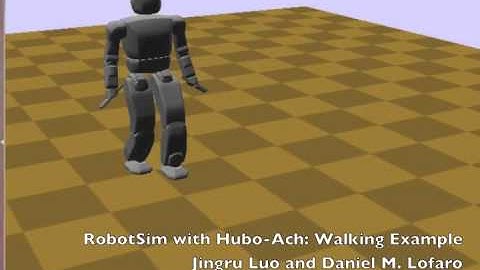 Hubo ZMP Walking in RobotSim using Hubo-Ach
