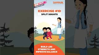 Exercise 10: Split Squats | Build Leg Strength and Improve Balance | #shorts
