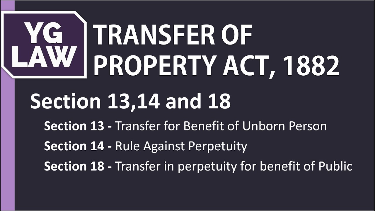 Transfer for Benefit of Unborn and Rule Against Perpetuity - YG Law
