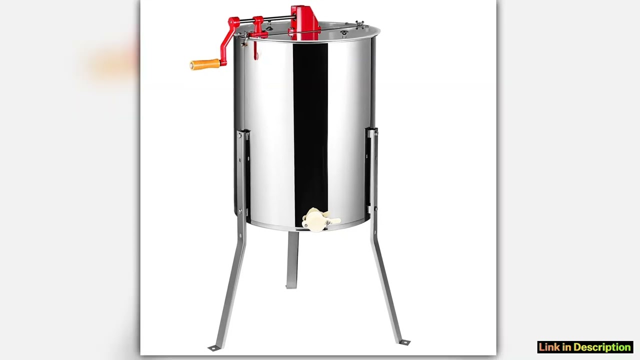 SucceBuy Honey Extractor 48 24 Frame Electric Stainless Steel Honeycomb Spinner Crank Honey Centrif