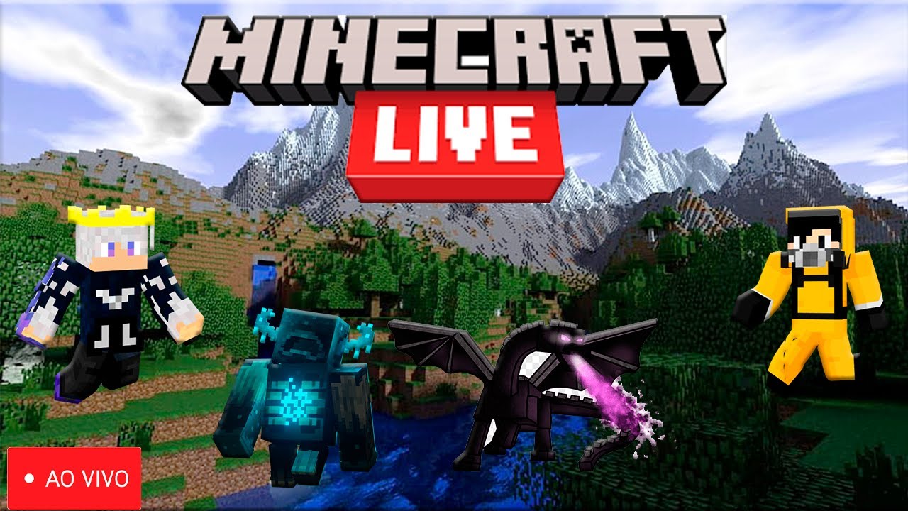MINECRAFT AO VIVO COM INSCRITOS 🔴🔴 LIVE DE MINECRAFT SURVIVAL 💥💥 - YouTube
