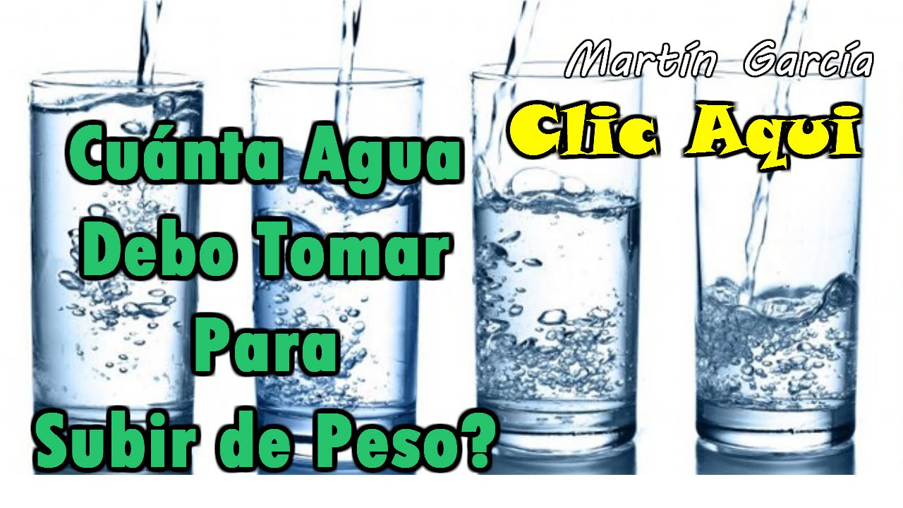 como beber agua para engordar