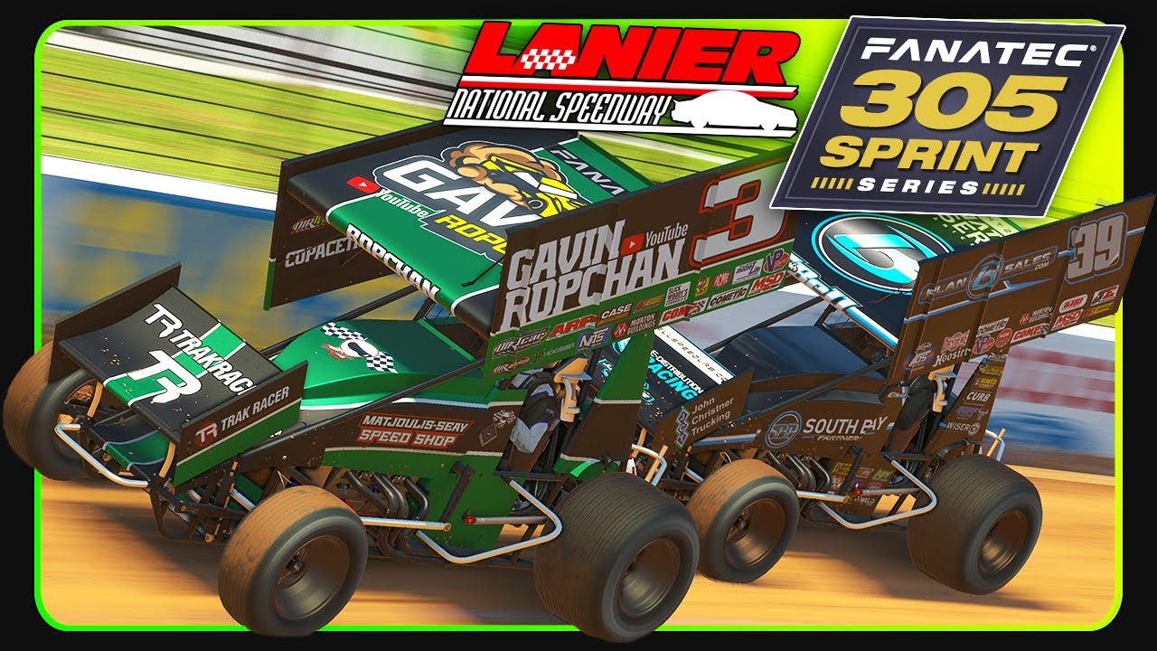 305 Sprint Car - Lanier Speedway - iRacing Dirt - YouTube