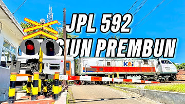 GEDE BANGET? Perlintasan Kereta Api JPL 592 Stasiun Prembun Jawa Tengah