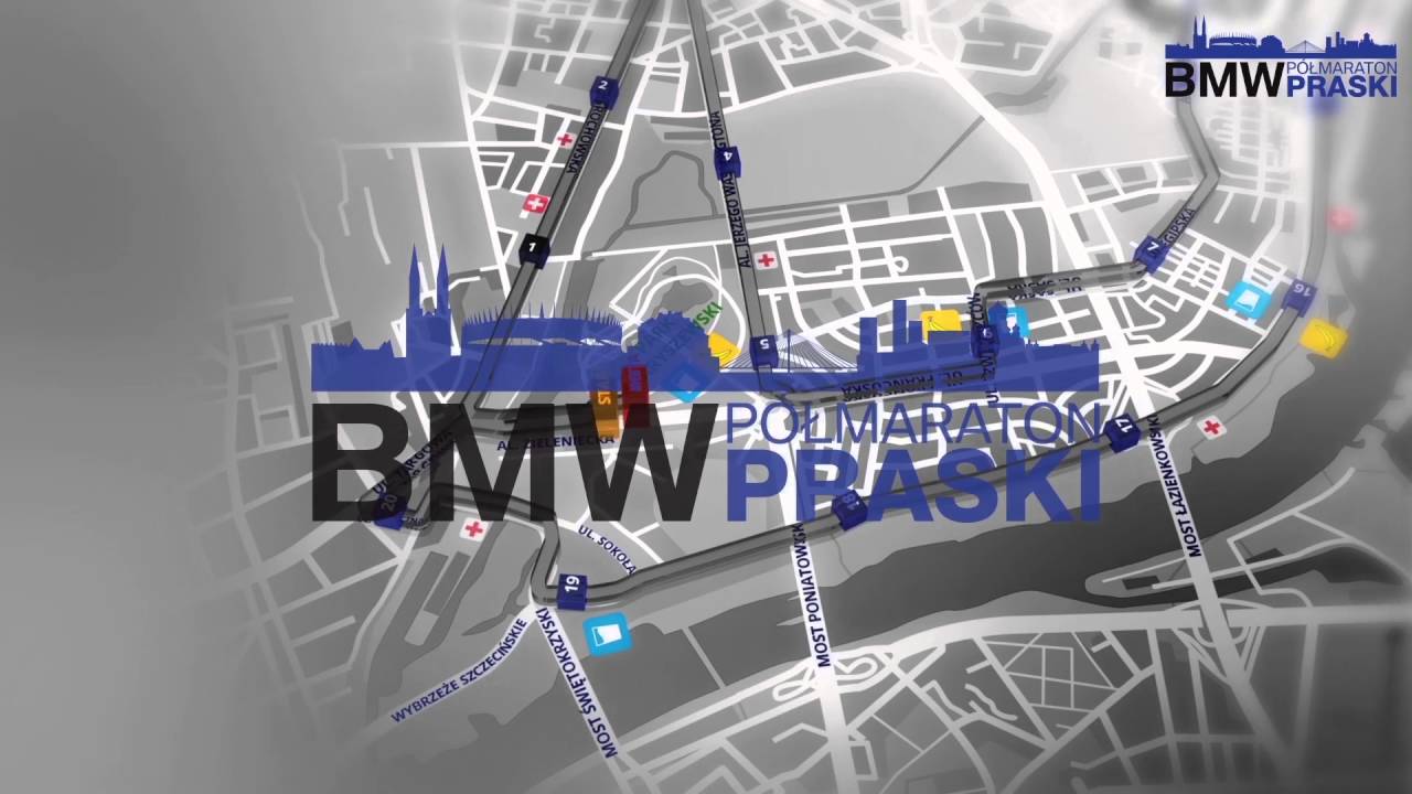 Trasa BMW Półmaraton Praski 2016 YouTube