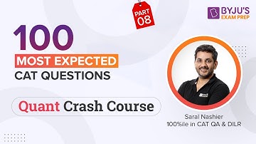 100 Most Expected CAT Quant Questions | CAT 2022 Preparation | CAT Quantitative Aptitude #catexam