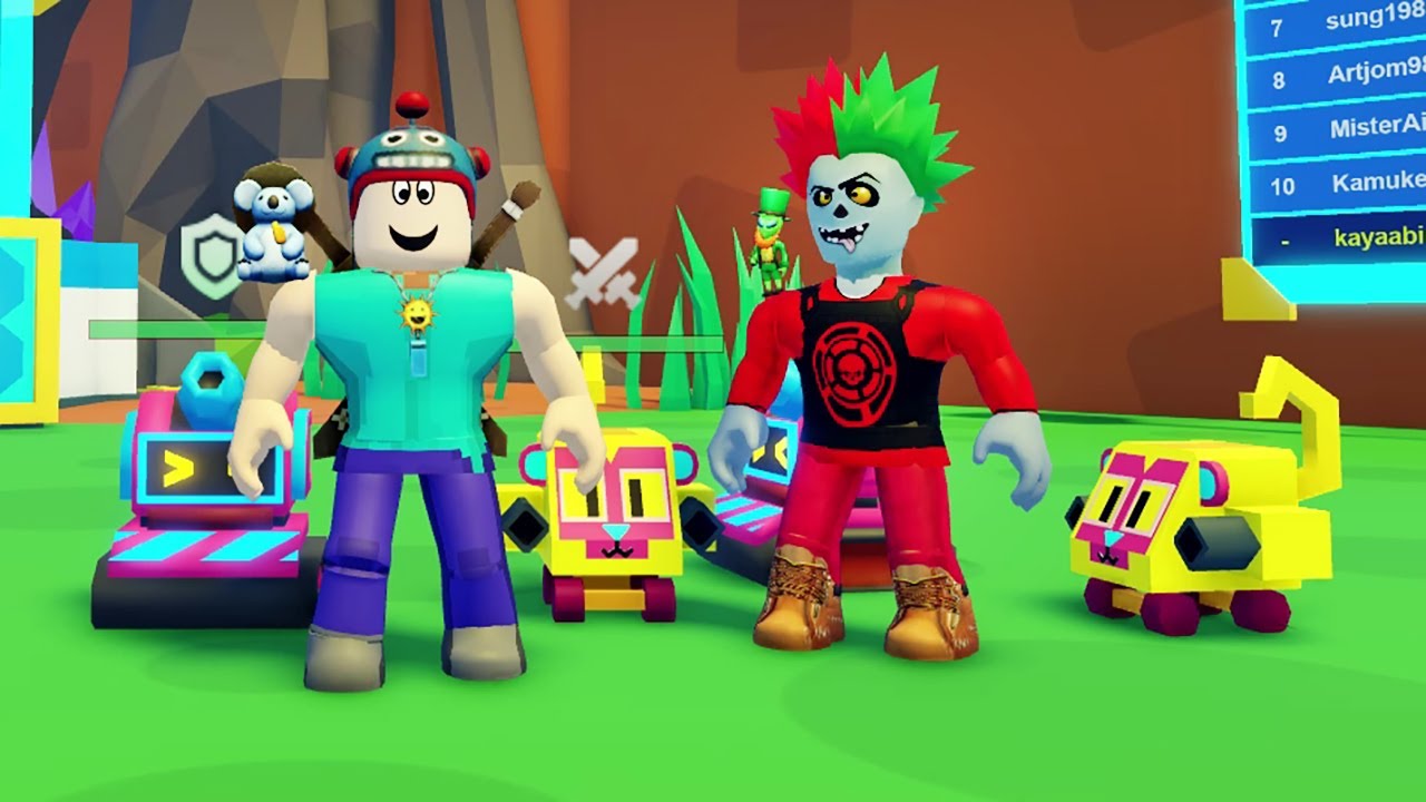 Zombik ve Steve Botlarla Kutu Patlatıyor - Roblox Bot Clash!