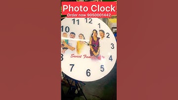 Photo clock ⏰ photo print clock 🕰️ wall clock photo clock photo #wallclocks #clock #timeclock