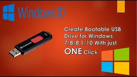 Create Bootable USB PenDrive for Windows 7/8/8.1/10 with just one click.