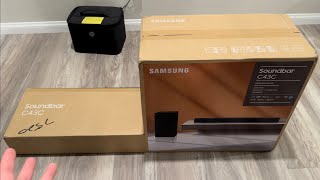 Unboxing SAMSUNG 2.1 Channel Sound Bar With Wireless Subwoofer & Dolby Audio, HW-C43C Plus Review