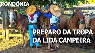 PREPARO DA TROPA DE SERVIÇO PARA A LIDA CAMPEIRA  ARIQUEMES, RONDÔNIA