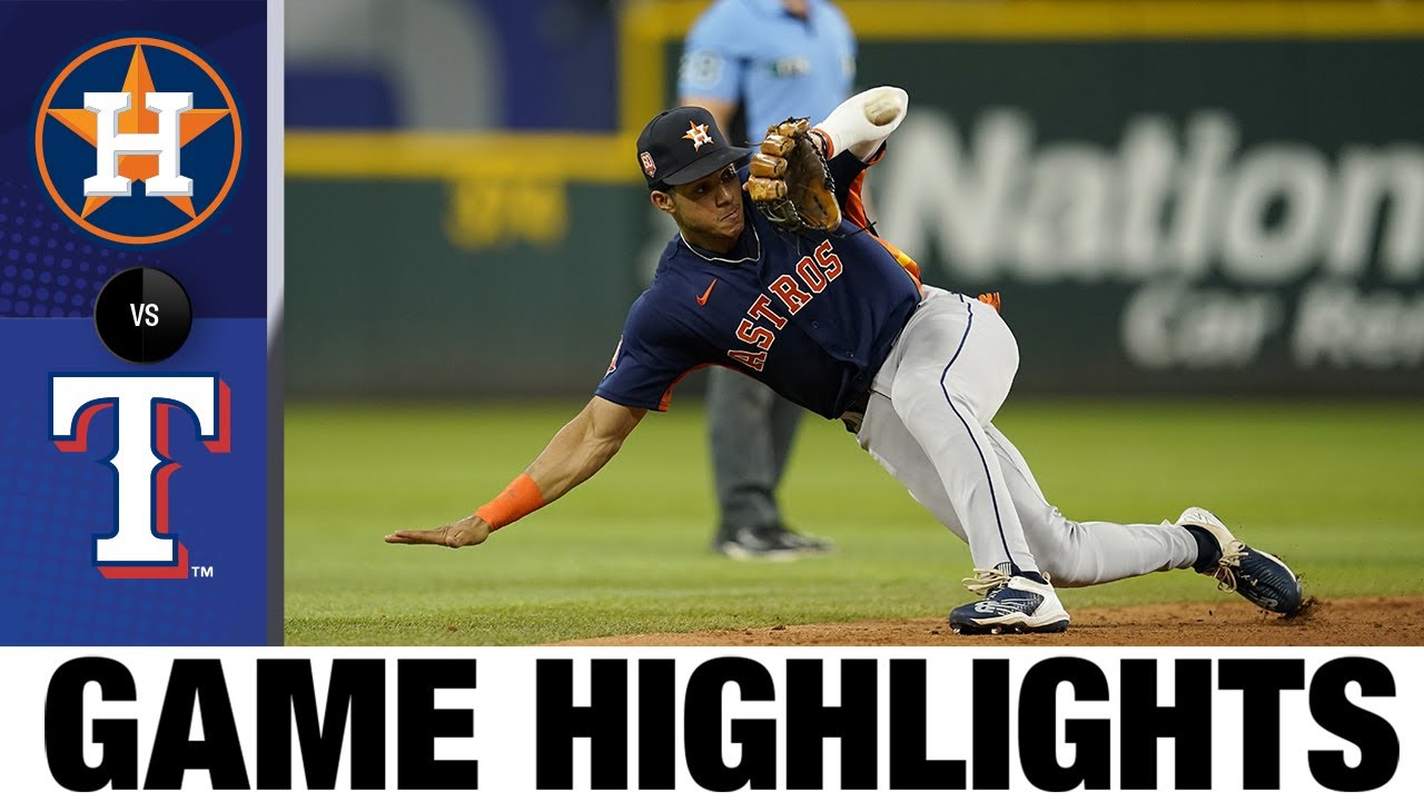 Astros vs. Rangers Game Highlights (8/30/22) MLB Highlights YouTube
