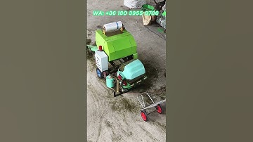 Fully automatic silage baling and wrapping machine, used to store silage for long-term storage
