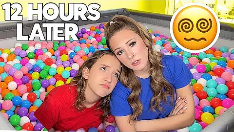 LAST TO LEAVE THE BALL PIT CHALLENGE 😱🤞🏼 KAYLA VS KALLI