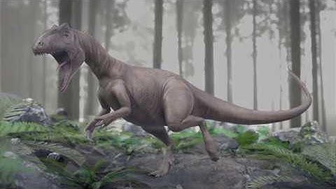 3D Allosaurus Rig & Animation