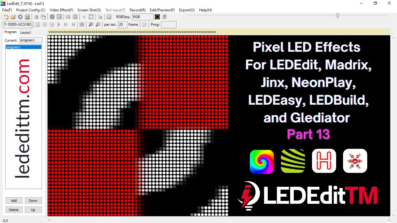 Pixel LED Effects Download for LEDEdit 13