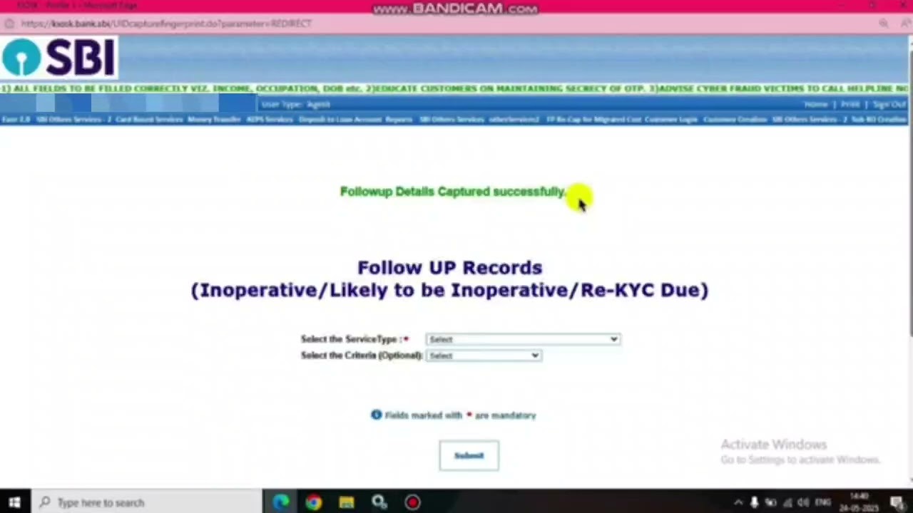 KYC UPDATE &  HOW TO ACTIVE INOPERATIVE ACCOUNTS IN SBI KIOSK PORTAL