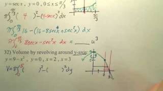 7.2b2 Volume Disk Method - Calculus