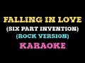 FALLING IN LOVE (by Six Part Invention) ROCK VERSION | KARAOKE | YouRock Nation