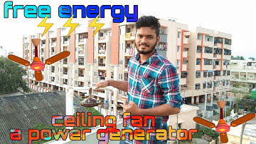 ceiling fan the energy generator energy⚡⚡|| free energy || by tech soldiers