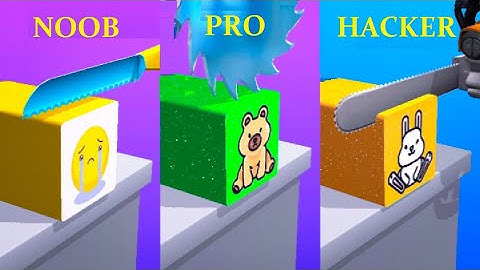 NOOB vs PRO vs HACKER | asmr slicing 2021 | Satisfying ASMR