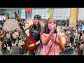 Amazing 9 years old perform OVER THE RAINBOW at the airport! thumbnail