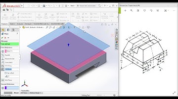 3D Taper Block | SolidWorks Tutorial for beginners Exercise 7