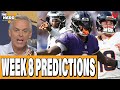 Colin Cowherd’s NFL Week 8 Predictions: Ravens-Bears, Cowboys-Broncos, Patriots | THE HERD Blazin' 5
