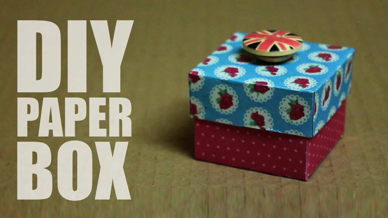 how-to-make-a-paper-box-with-a-lid-that-opens-easy-youtube