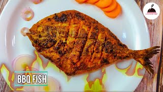 Barbecue Fish in Tamil | Pomfret Fish Fry | BBQ Fish Recipe