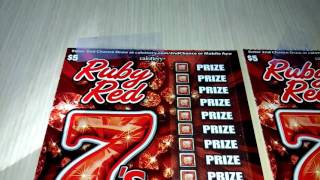CA TICKETS $5 Ruby red 7s