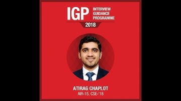 IAS Topper Rank-15 Atirag Chaplot from Unique Shiksha