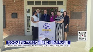 3 schools earn award for helping military families