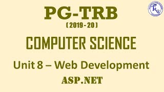 PG TRB CS 2019-20, UNIT -8 WEB DEVELOPMENT (ASP.NET) Wealth