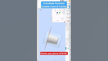 Plastic Injection Moulding - Create Cavity & Core #injectionmolding #molddesign #autodeskinventor