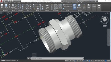 AutoCAD 3D, stainless steel pipe fittings, pipe connector conduit