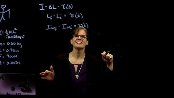 Angular Momentum Example Problem  - Rotating a Baton