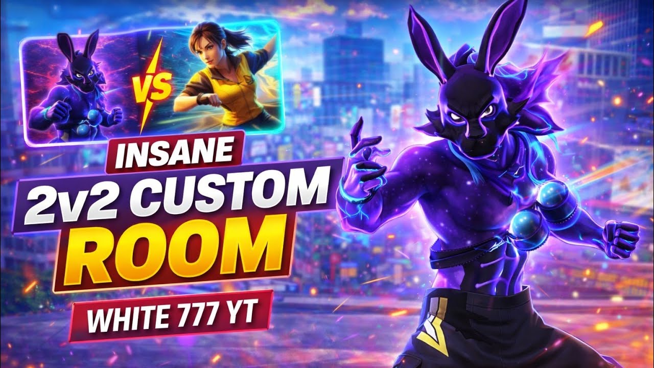 FREE FIRE 2v2 CUSTOM ROOM FULL MATCH | SKILL BASED GAMEPLAY | WHITE 777 YT 