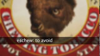 what does eschew mean?