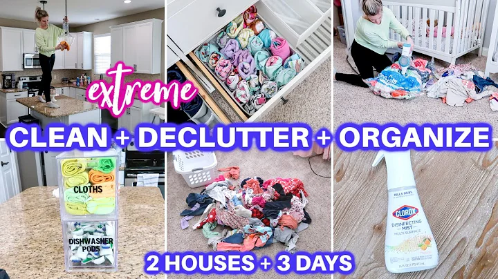 EXTREME CLEAN WITH ME + DECLUTTER + ORGANIZE | DAYS OF SPEED CLEANING MOTIVATION | CLOSET DECLUTTER