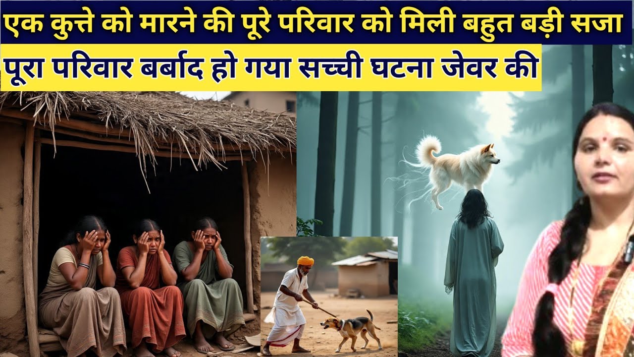 कैसे एक कुत्ते को मांरने पर पूरा परिवार हो गया बर्बाद  सच्ची घटना कर्म का अटल सत्य emotional story 