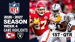 Chiefs vs. Raiders | GAME HIGHLIGHTS|  NFL WEEK 4 | NFL Season 2026