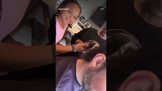 Serena Williams daughter Olympia helps cut Papa Alexis hair
